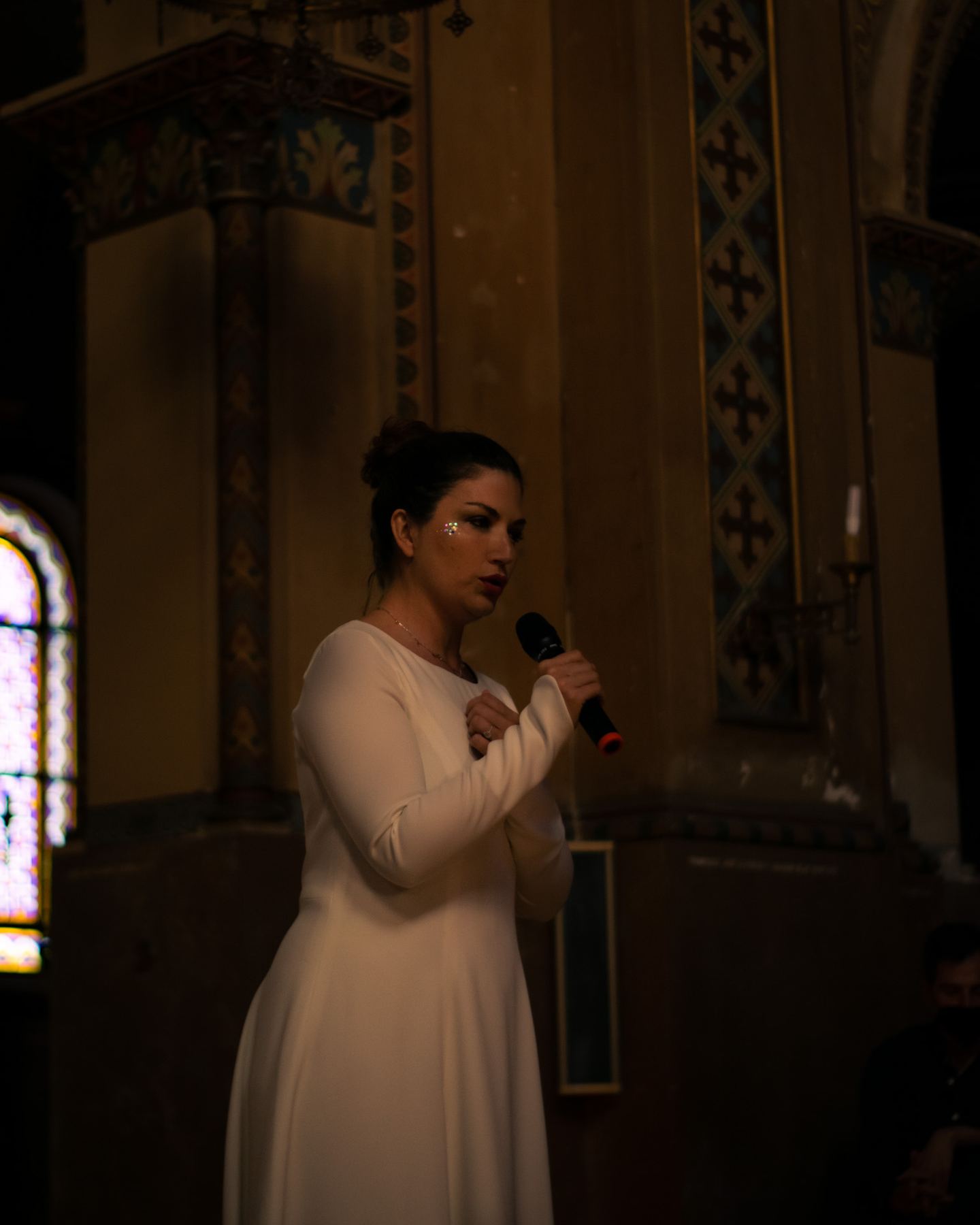 Eva Marco cantando en Candlelight Valencia